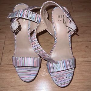Multicolored Wedge Heels